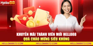 Khuyến mãi thành viên mới Hello88 - Quà chào mừng siêu khủng