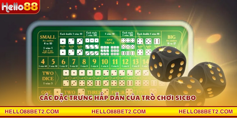 Các đặc trưng hấp dẫn của trò chơi Sicbo